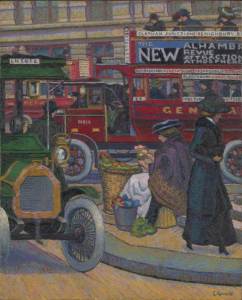 Piccadilly Circus 1912 by Charles Ginner 1878-1952