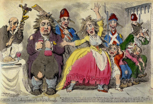 James Gillray-Louis XVI taking leave of his Wife and Family 1793