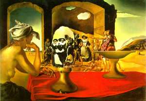 s.dali.Slave Market Disappearing Bust of Voltaire.1940