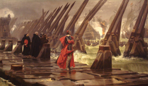 Siege_of_La_Rochelle_1881_Henri_Motte_Cardinal de Richelieu